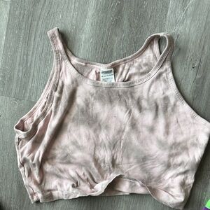 Victoria's Secret Soft Pink Ribbed Crop Top